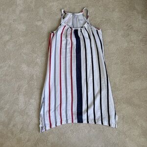 Tommy Bahama Medium- Striped Sleeveless Summer Dress - Red, Navy & White